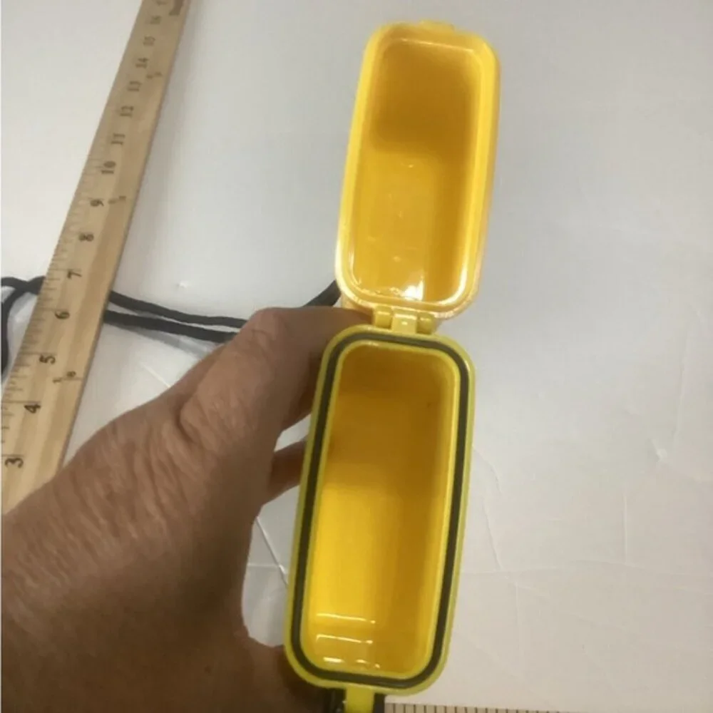 Yellow Waterproof Case with Lanyard